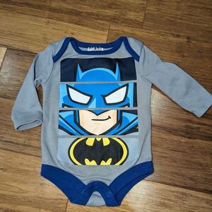 Gray and Blue Batman Baby Onesie, great condition